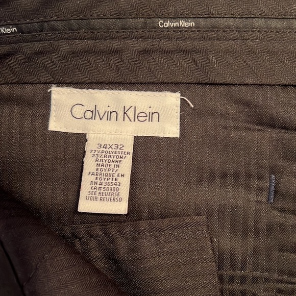 Calvin Klein Mens Navy Pant Size 34X32 - Picture 4 of 5